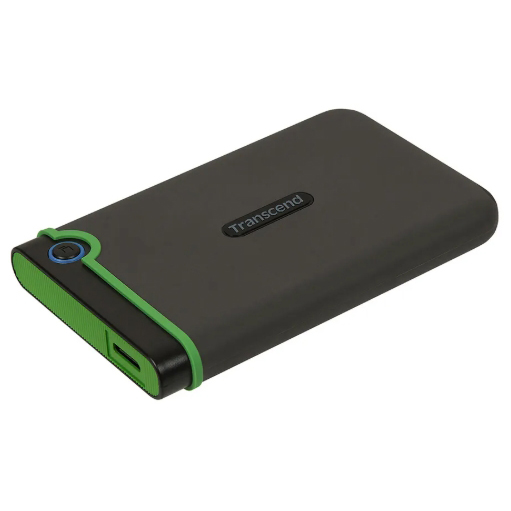 Transcend 創見-StoreJet 25M3 2TB 2.5吋軍規防震行動硬碟-鐵灰色